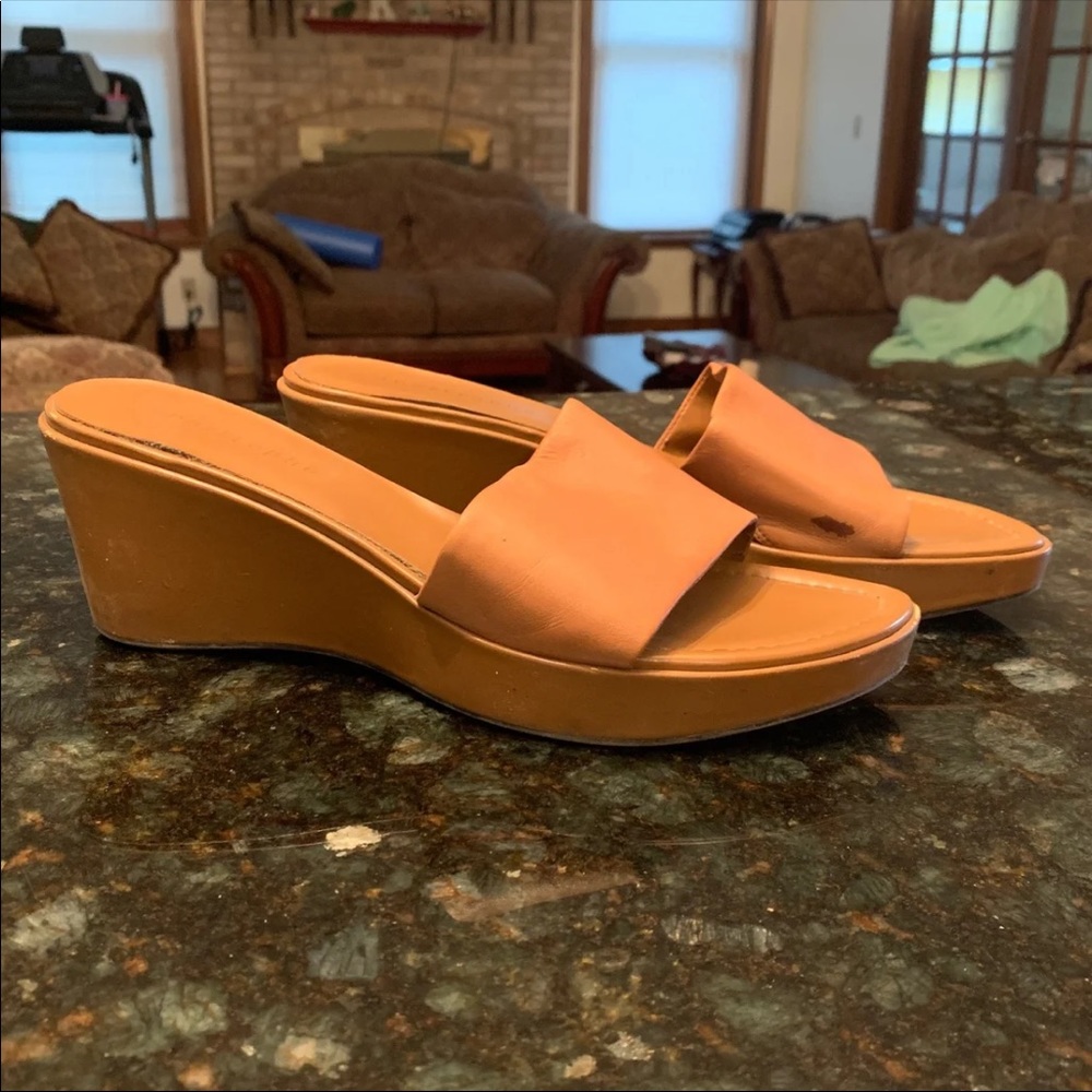 Nude Wedge Sandals